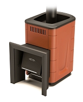 Печь для бани ПБ газодровяная Оранж Блю Carbon терракота